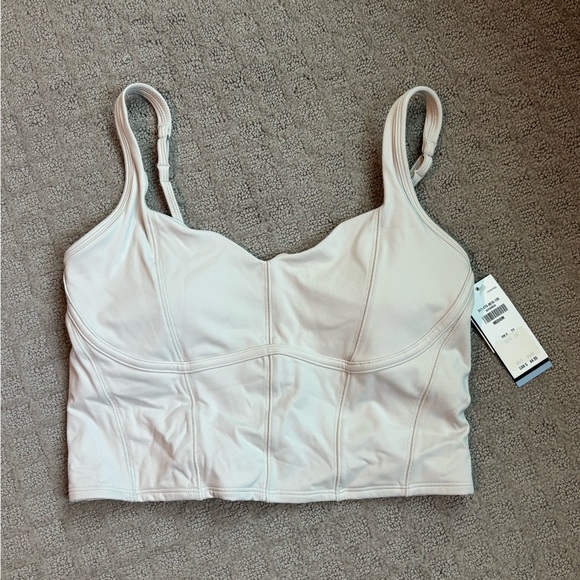 Gilly Hicks Other - NWT Gilly Hicks Cream Longline Bralette Sports Bra, Size Medium